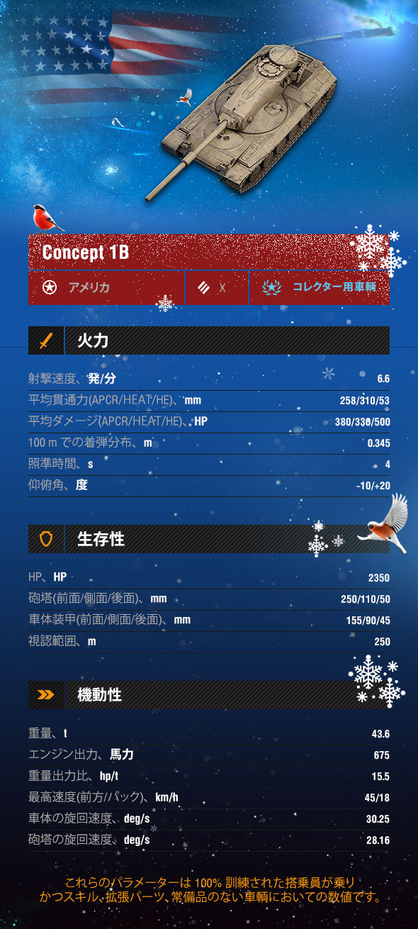 スノーグローブ」から Concept 1B を入手せよ | World of Tanks