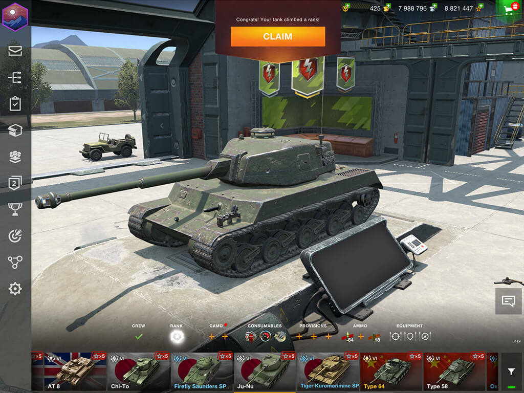Ranks Already Available on All Tier VI Tanks!